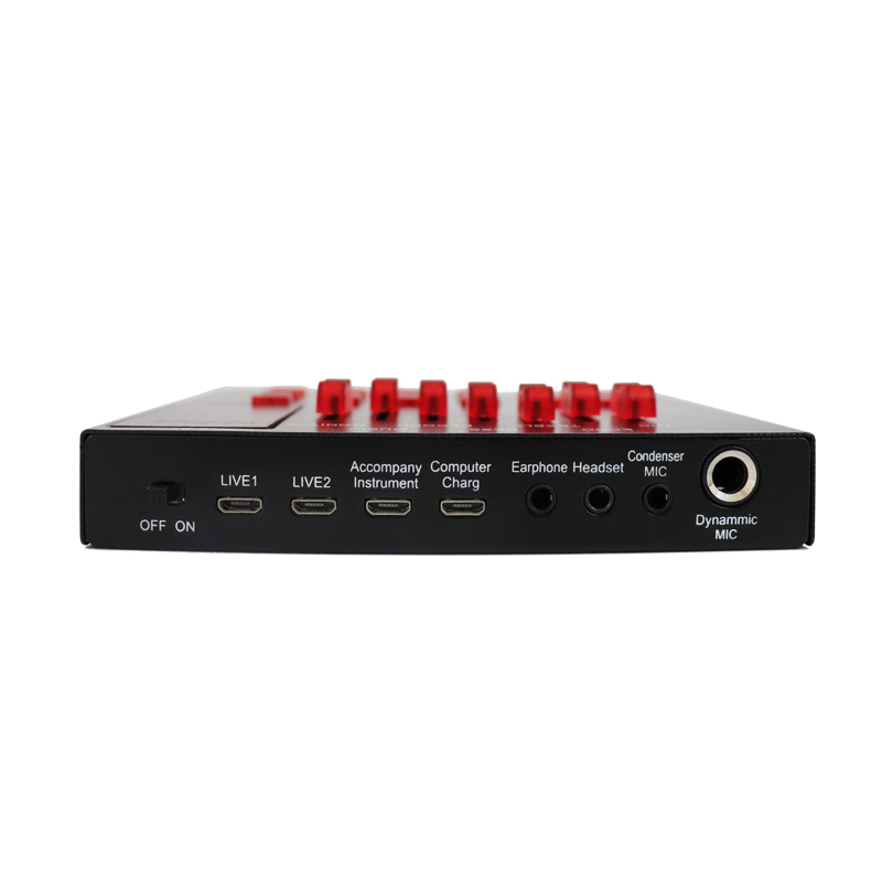 V8 Plus Audio USB Card âm thanh ngoài Webcast Stremer Phát trực tiếp cho PC Điện thoại Máy tính